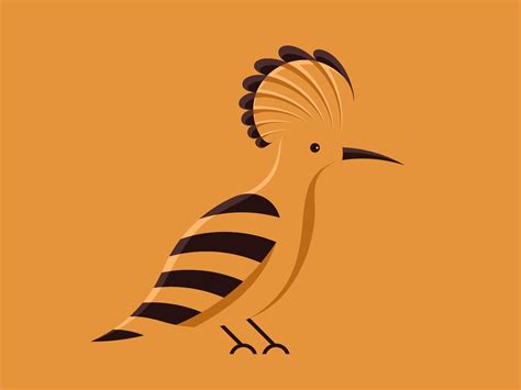 Hoopoe | Illustration, Disney illustration, Bird illustration