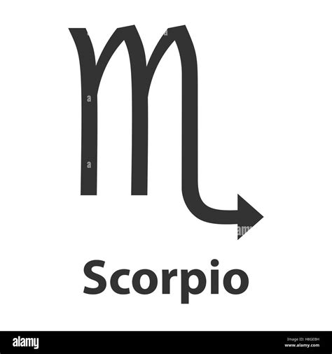 Scorpius, scorpion zodiac sign. Vector Illustration, icon Stock Vector ...