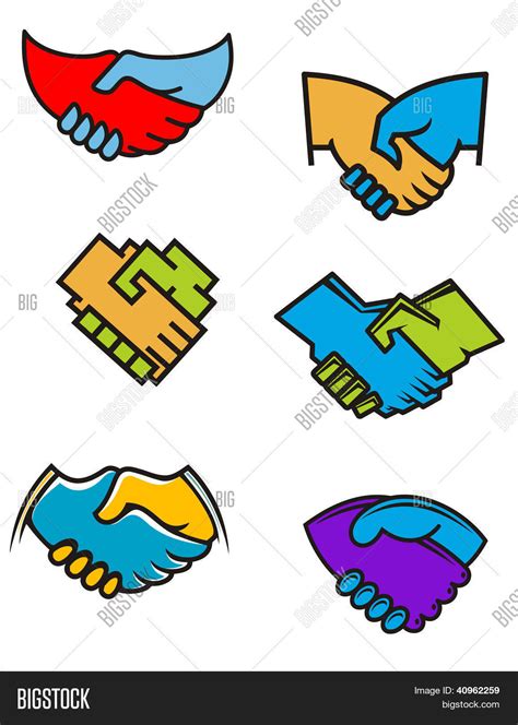 Handshake Symbols Vector & Photo (Free Trial) | Bigstock