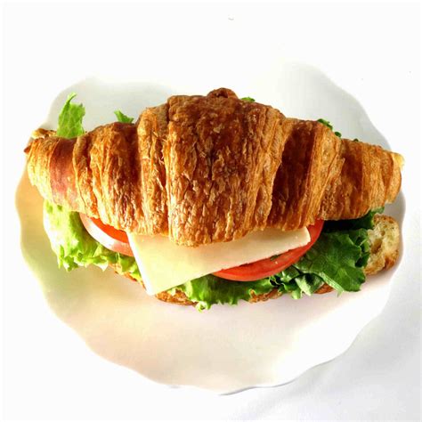 Veggie & Cheese Croissant Sandwich (V) — A La Mode Restaurant Ltd.