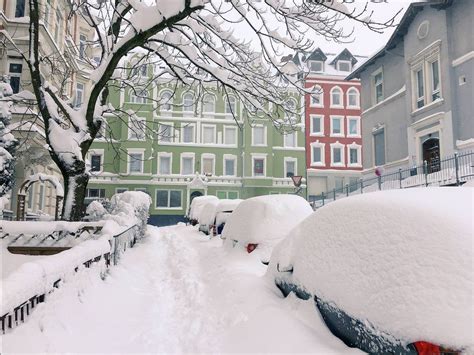 We had a bit of snow here in Flensburg, Germany last night : r/weather