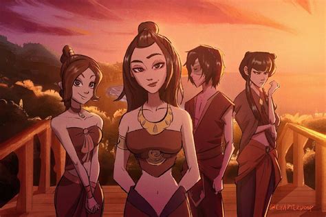 Team Azula on the Beach | Avatar airbender, The last avatar, Avatar the last airbender