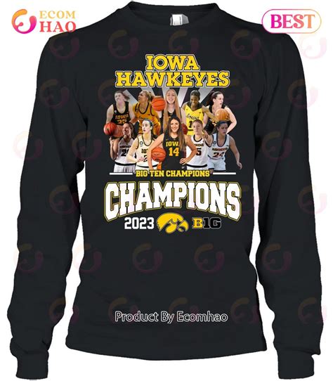 Iowa Hawkeyes Big Ten Champions 2023 T-Shirt - Ecomhao Store