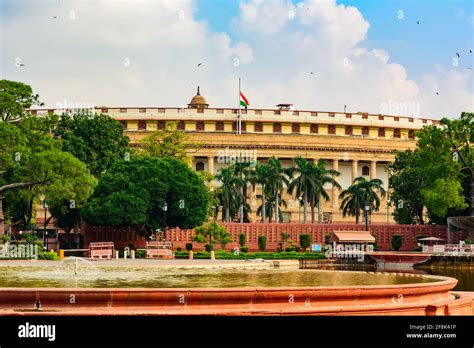 The Sansad Bhawan or Parliament Building is the house of the Parliament ...