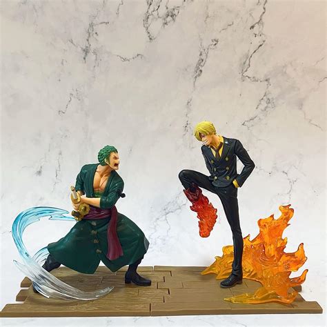 One Piece Sanji VS Zoro Figurine Anime One Piece Zoro Figure, Sanji ...