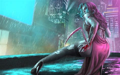 1280x800 Cyberpunk Girl Art 720P ,HD 4k Wallpapers,Images,Backgrounds ...