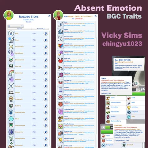 The Sims 4 Absent Emotion Traits Pack 1.90.375 Download on ModfouU.com