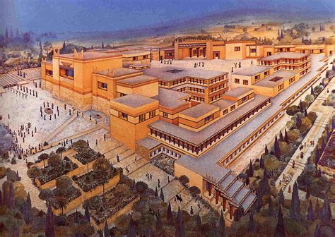 Palacio de Cnossos y Akrotiri Civilizacion minoica Grecia clásica 5 Tera