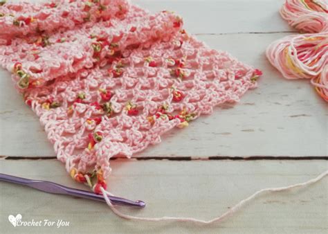 Picot Trellis Crochet Scarf Free Pattern - Crochet For You