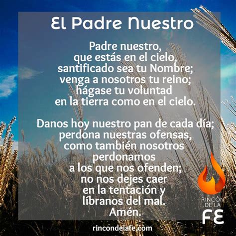 Padre Nuestro | El Padrenuestro | Oraciones Cristianas