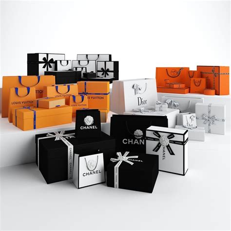 Luxury Gift Packaging Boxes and Paper Bags 3D model | CGTrader