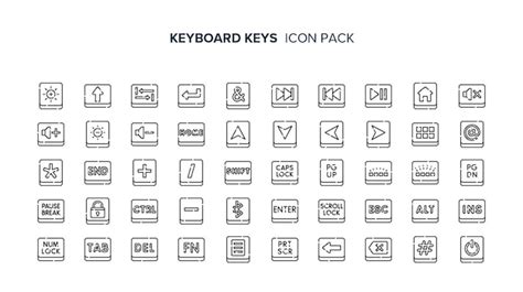 Premium Icon | Keyboard keys