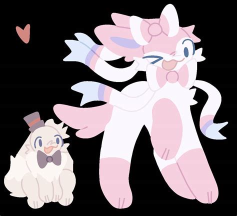 The silly Sylveon and Shiny Eevee by MrPokoMan on DeviantArt