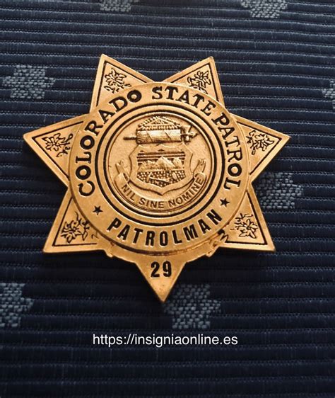 Colorado State Patrol Police badge | Placas de policía, Policía, Insignias