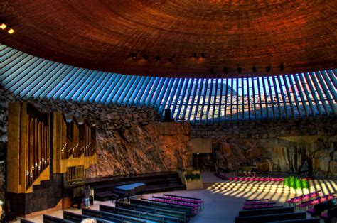 Helsinki Rock Church Built Inside a Giant Piece of Granite » TwistedSifter