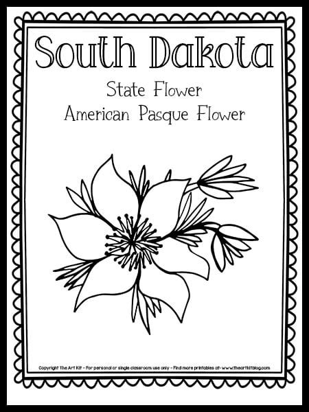 North Dakota State Flower Coloring Page | Best Flower Site