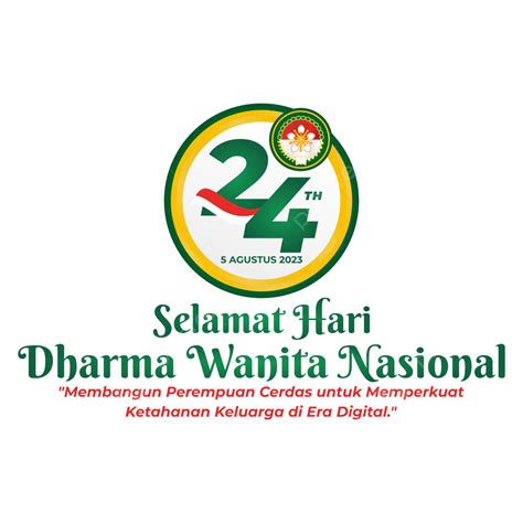 24 Tahun Desain Vektor Lambang Wanita Dharma Indonesia, Hari Dharma Wanita, Logo Dharma ...