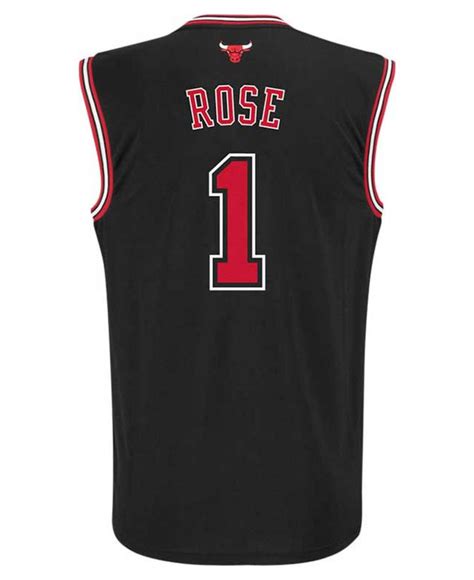 Lyst - Adidas originals Men's Derrick Rose Chicago Bulls Replica Jersey ...