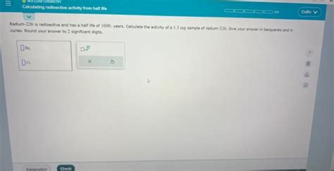 Solved Radium-226 is radioective and has a half ilfe of 1600 | Chegg.com
