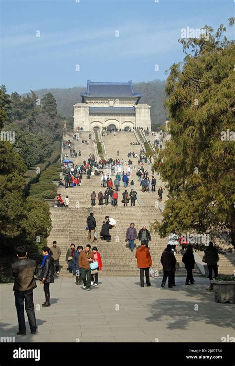 Nanjing, Jiangsu Province, China: Mausoleum of Dr Sun Yat Sen, Zhongshan Mountain National Park ...