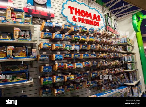 Thomas the Tank Engine merchandise is seen in a Toys R Us store in Times Square in New York ...