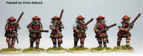 SAM10 Ashigaru Arquebusier, advancing - Perry Miniatures