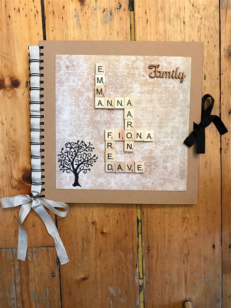 Personalised family tree scrapbook family album family book