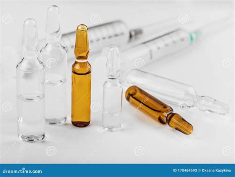 Medical Ampoules for Injection Close-up Stock Image - Image of injection, pharmacy: 170464593