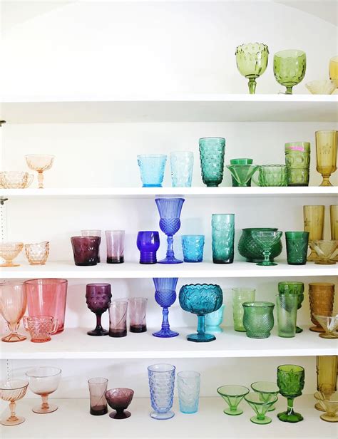 Elsie's Rainbow Glassware Collection! - A Beautiful Mess