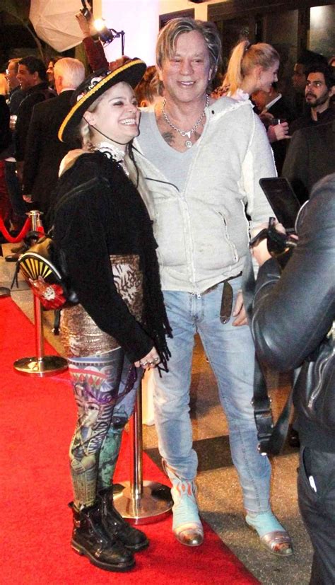 Mickey Rourke, 66, and Girlfriend Anastassija Makarenko, 32, Step Out ...