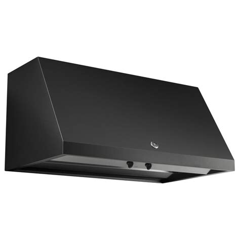 GE Cafe Ducted Wall-Mounted Range Hood (Black Slate) (Common: 36-in; Actual: 36-in) in the Wall ...