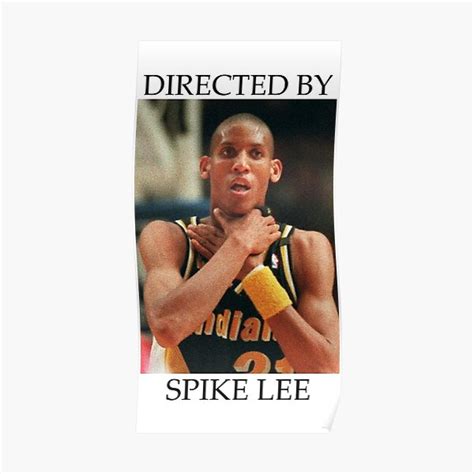 Reggie Miller Choke Basketball Posters | Redbubble