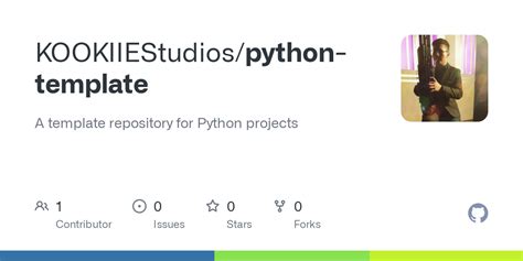 GitHub - KOOKIIEStudios/python-template: A template repository for Python projects