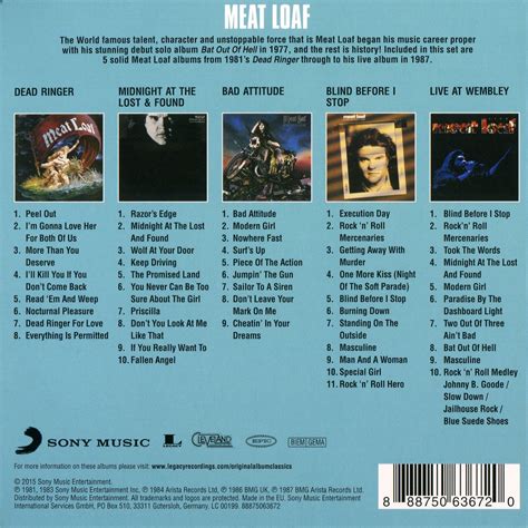 Dead Ringer - Meat Loaf mp3 buy, full tracklist