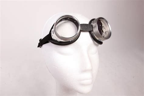 Steampunk Goggles - High Quality Welders Aluminum Metal with Clear Glass and Rubber Lining ...