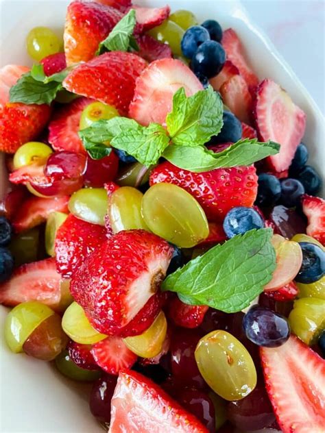 Fresh Fruit Salad with Orange Dressing - Scrambled Chefs