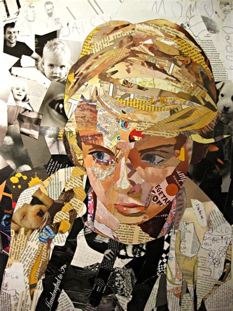 22 best Art Class-Collage Faces images on Pinterest | Collage portrait, Face collage and Paper ...