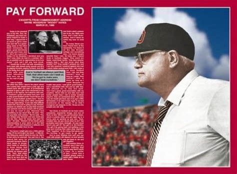 Ohio State Buckeyes WOODY HAYES - PAY FORWARD Inspirational Speech Poster | Ohio state buckeyes ...