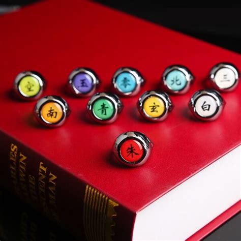 Naruto Akatsuki Ring Set 10Pcs | Symbol [Free Shipping]