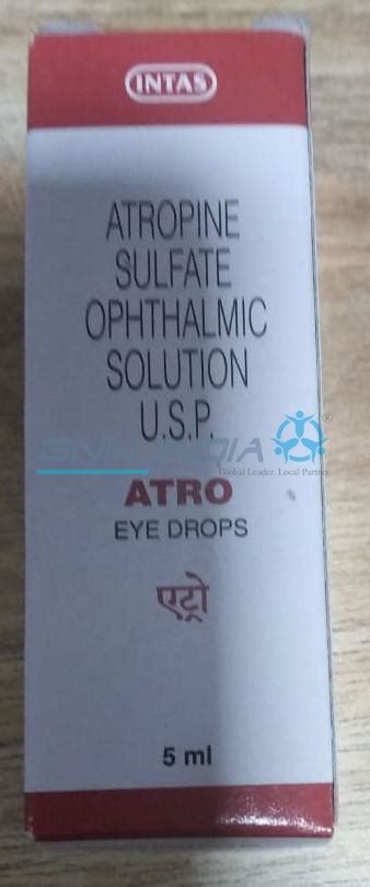 BUY Atropine Sulfate Ophthalmic Solution USP - Atro Eye Drop 1% w/v x 5ml by Kilitch Drugs India ...