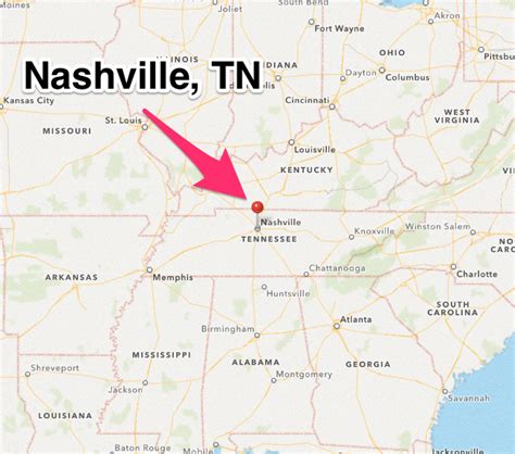 Travel Thru History Nashville Tennessee Map - Travel Thru History