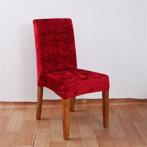 Crushed Velvet Dining Chair Covers, Stretchy Chair Slipcovers Protector ...