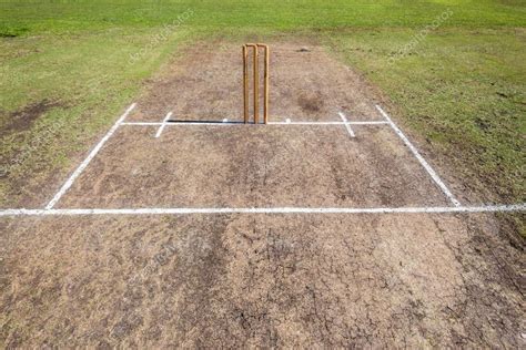 Cricket Pitch Wickets Sports Ground — Stock Photo © ChrisVanLennepPhoto ...