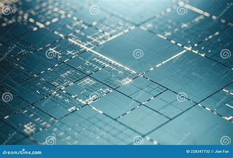 Circuits and Electricity with Blue Background, 3d Rendering Stock ...