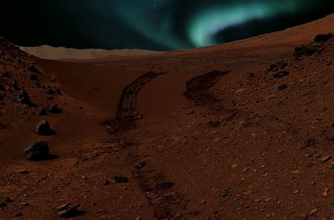 Auroras on Mars: Humans on Red Planet would see beautiful deep blue ...