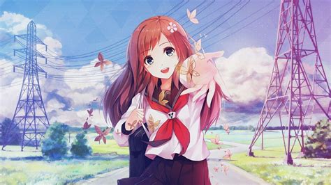 Anime Girl Smiling Wallpapers - Wallpaper Cave