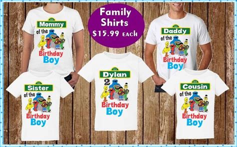 Sesame street mommy birthday shirt Family Birthday Shirts, Family ...