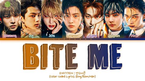 ENHYPEN Bite Me Lyrics (엔하이픈 Bite Me 가사) (Color Coded Lyrics) - YouTube