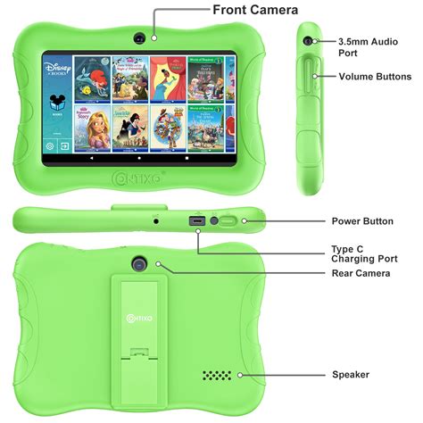 Contixo V9 Kids HD 7" Tablet - 50 Disney eBooks & Kickstand Included