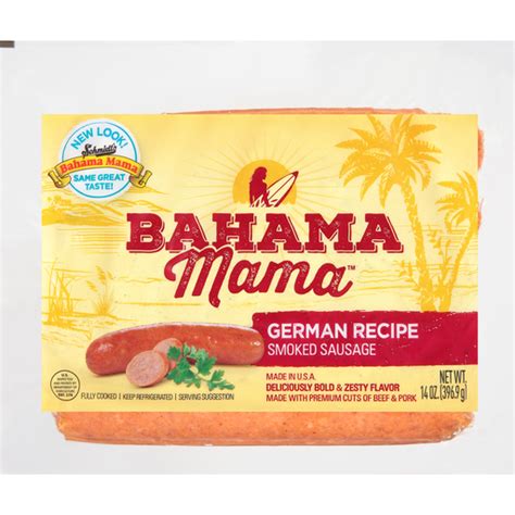 Bahama Mama™ German Recipe Smoked Sausage 14 oz. Pack | Buehler's